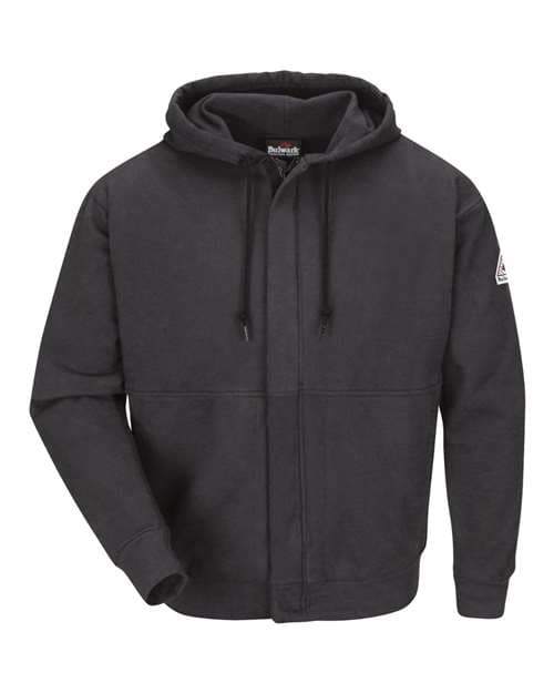 Men's Tall Zip-Front Hooded Sweatshirt — Charcoal