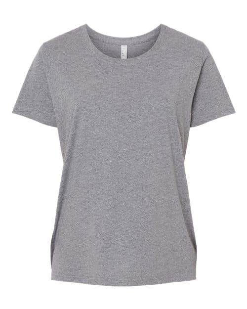 Women's Curvy Collection Fine Jersey Tee — Granite Heather