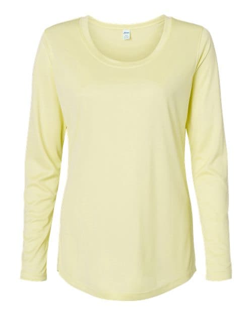 Women's Long Islander Performance Long Sleeve T-Shirt — Pale Yellow