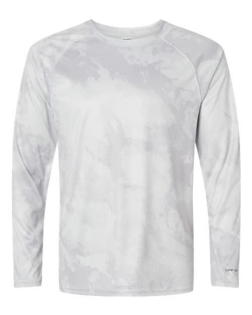 Unisex Cabo Camo Performance Long Sleeve T-Shirt — Aluminum