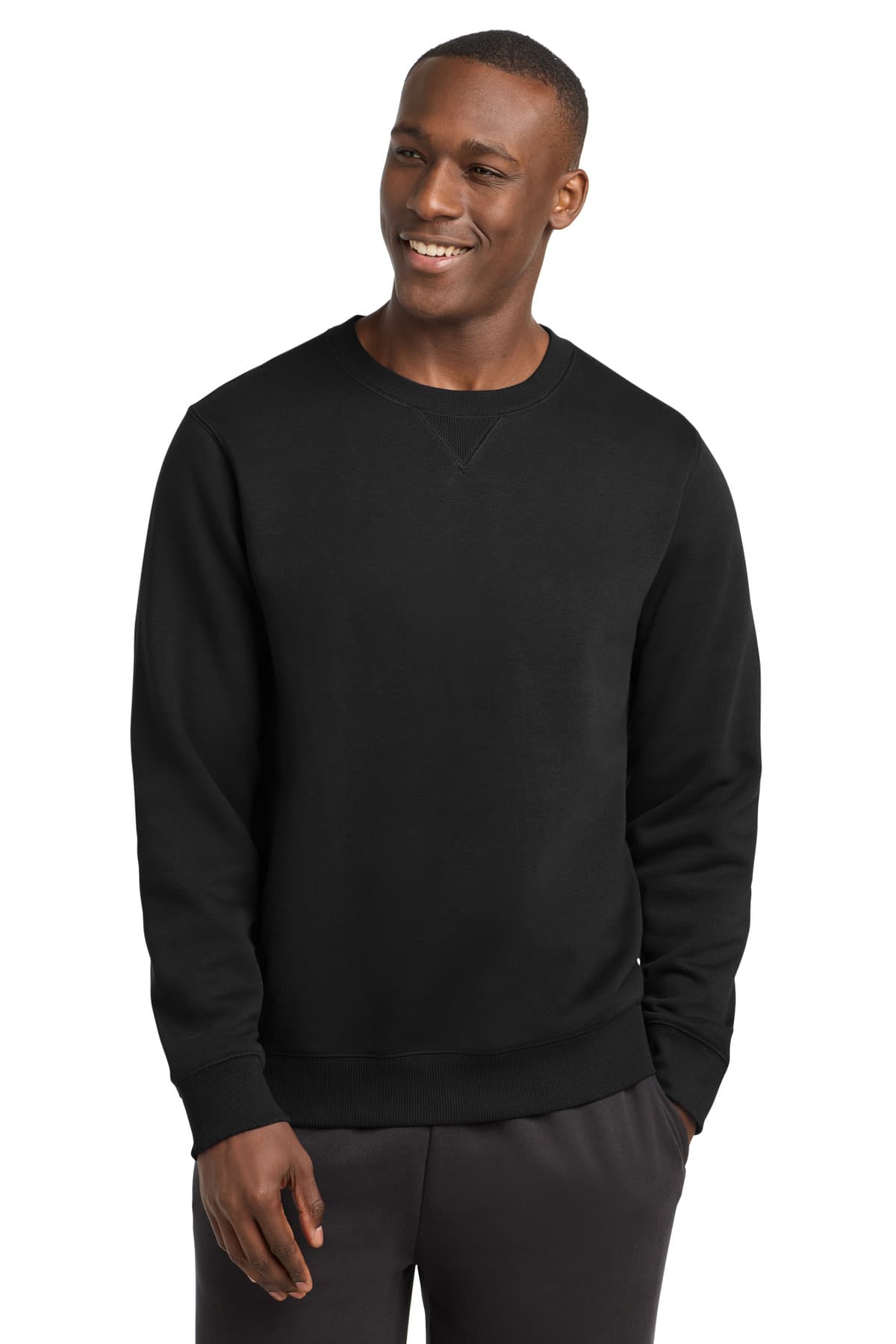 Sport-Tek ® Crewneck Sweatshirt — Black