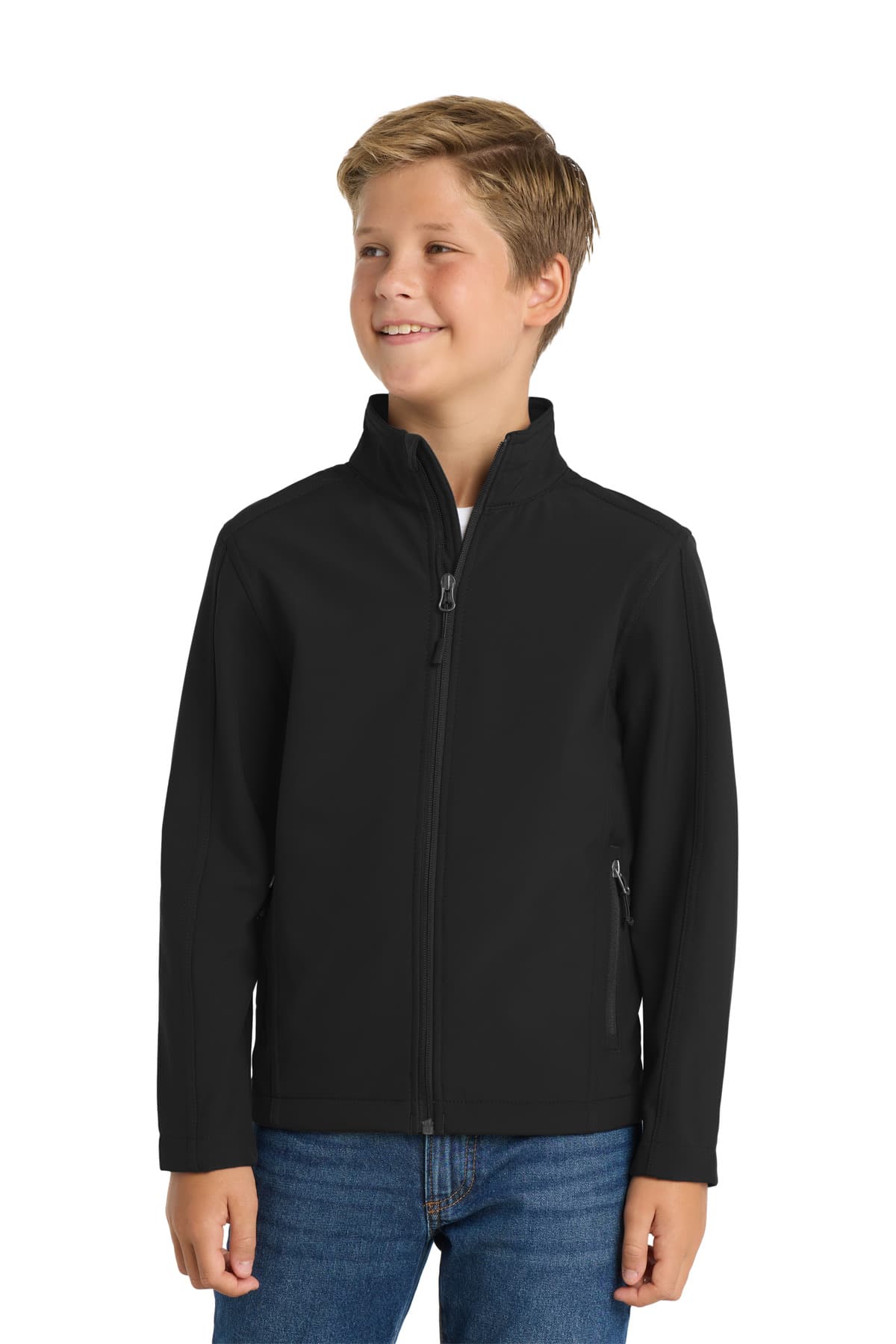 Port Authority ® Youth Core Soft Shell Jacket — Black