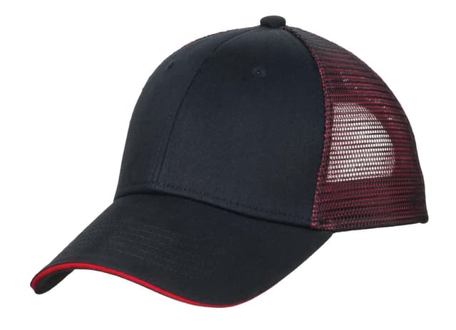 Port Authority ® Double Mesh Snapback Sandwich Bill Cap
