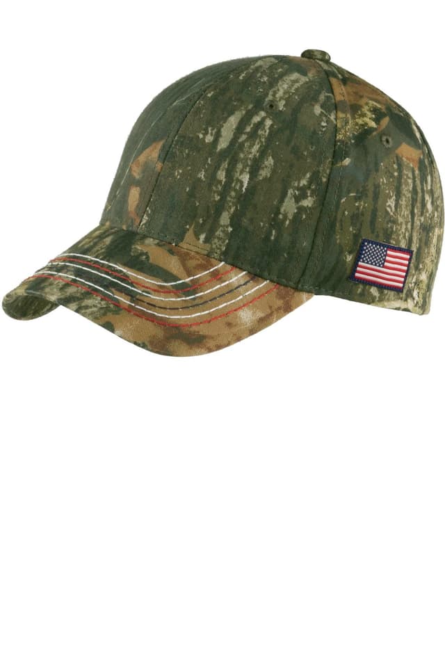 Port Authority ® Americana Contrast Stitch Camouflage Cap