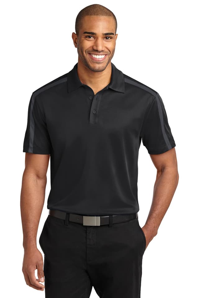 Port Authority ® Silk Touch Performance Colorblock Stripe Polo