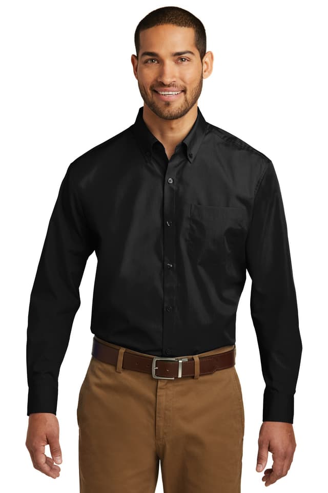 Port Authority ® Long Sleeve Carefree Poplin Shirt