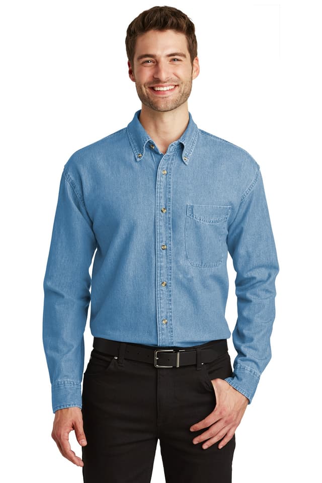 Port Authority ® Long Sleeve Denim Shirt