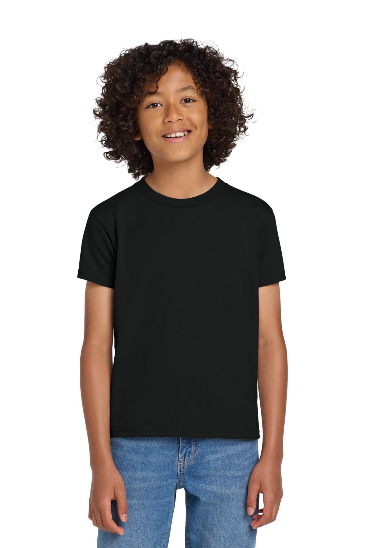 Gildan ® Youth DryBlend ® 50 Cotton/50 Poly T-Shirt — Black