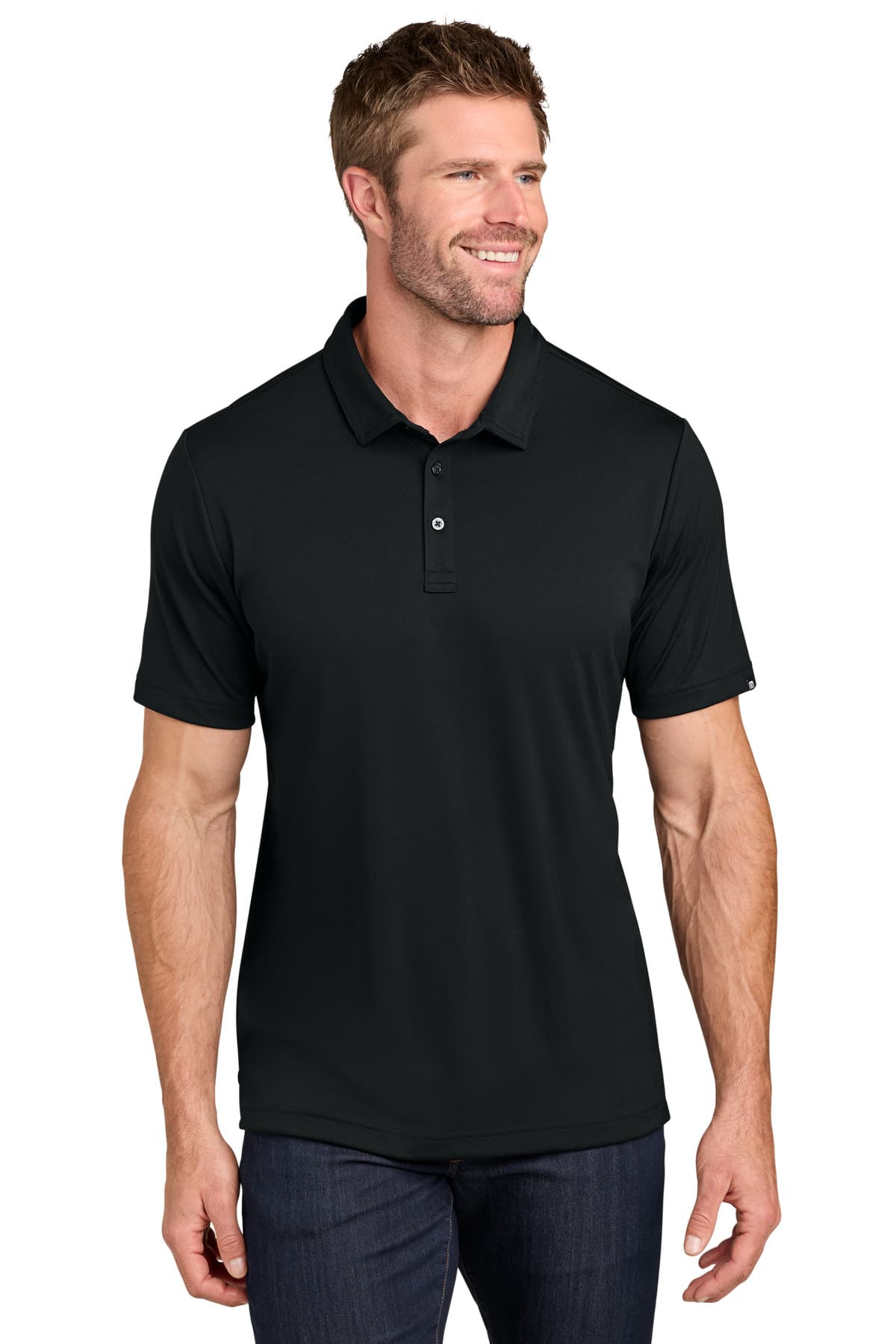 TravisMathew Coto Performance Polo — Black