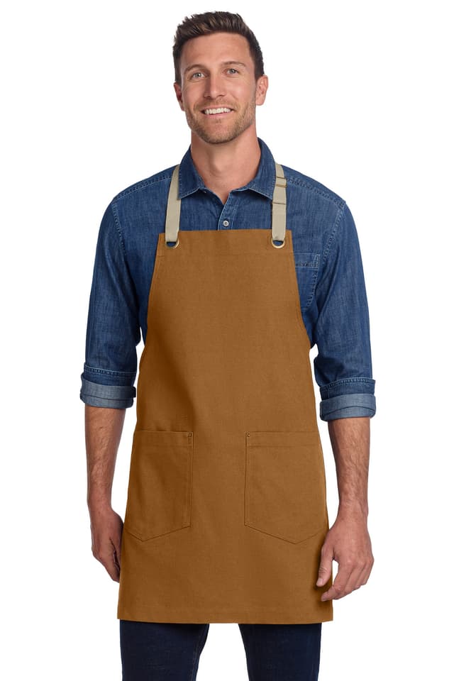 Port Authority ® Canvas Full-Length Two-Pocket Apron