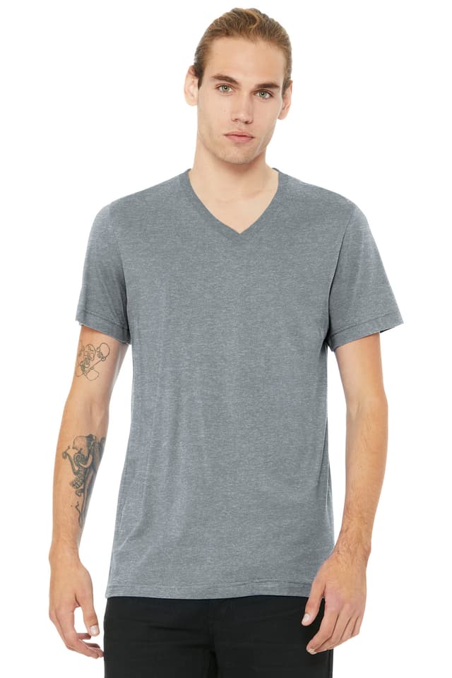 BELLA+CANVAS ® Unisex Heather CVC V-Neck Tee