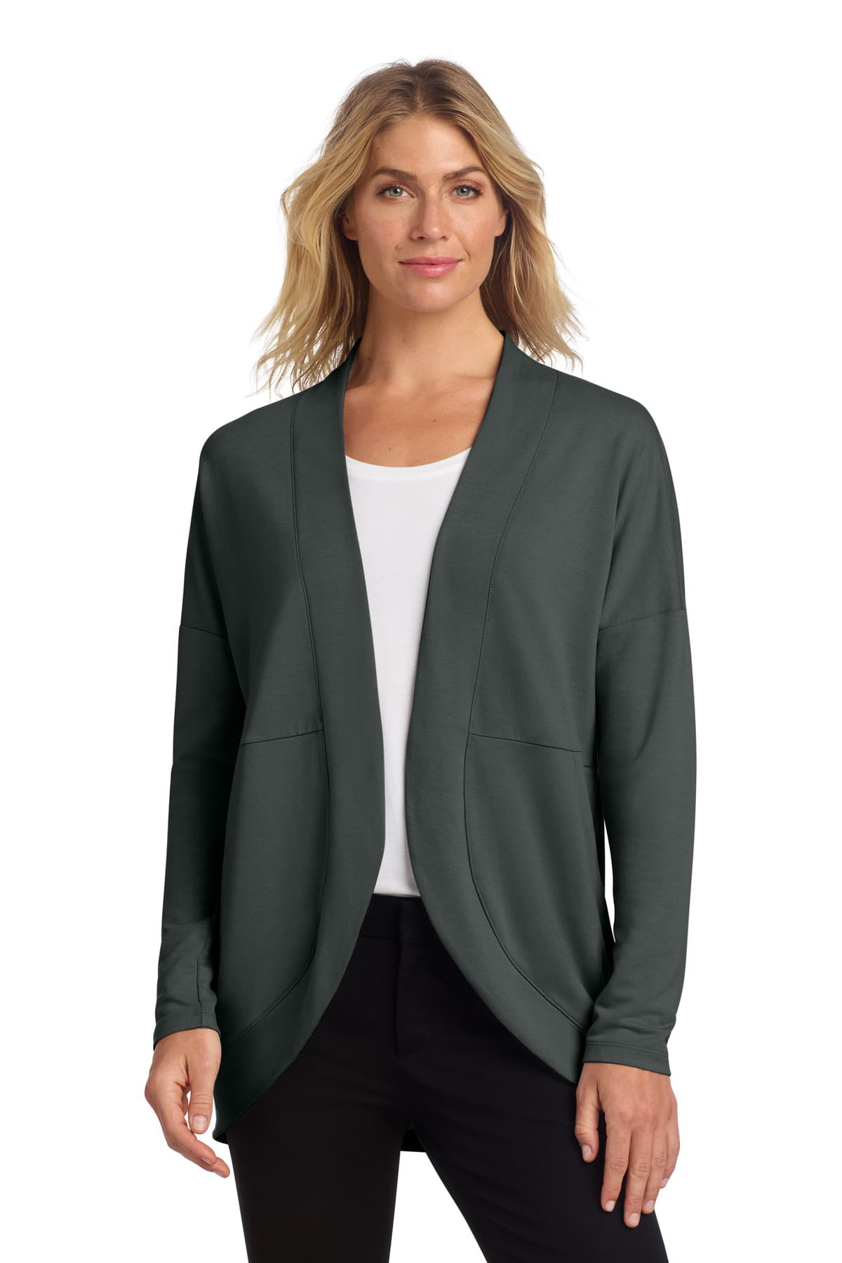 Mercer+Mettle ® Women's Stretch Open-Front Cardigan — Anchor Grey