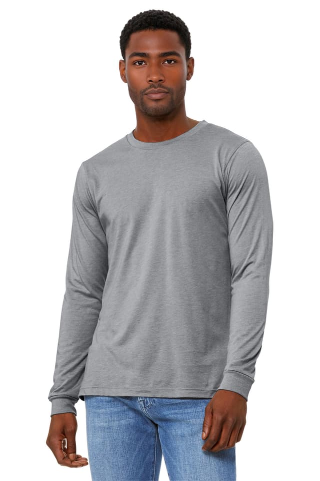 BELLA+CANVAS ® Unisex Heather CVC Long Sleeve Tee