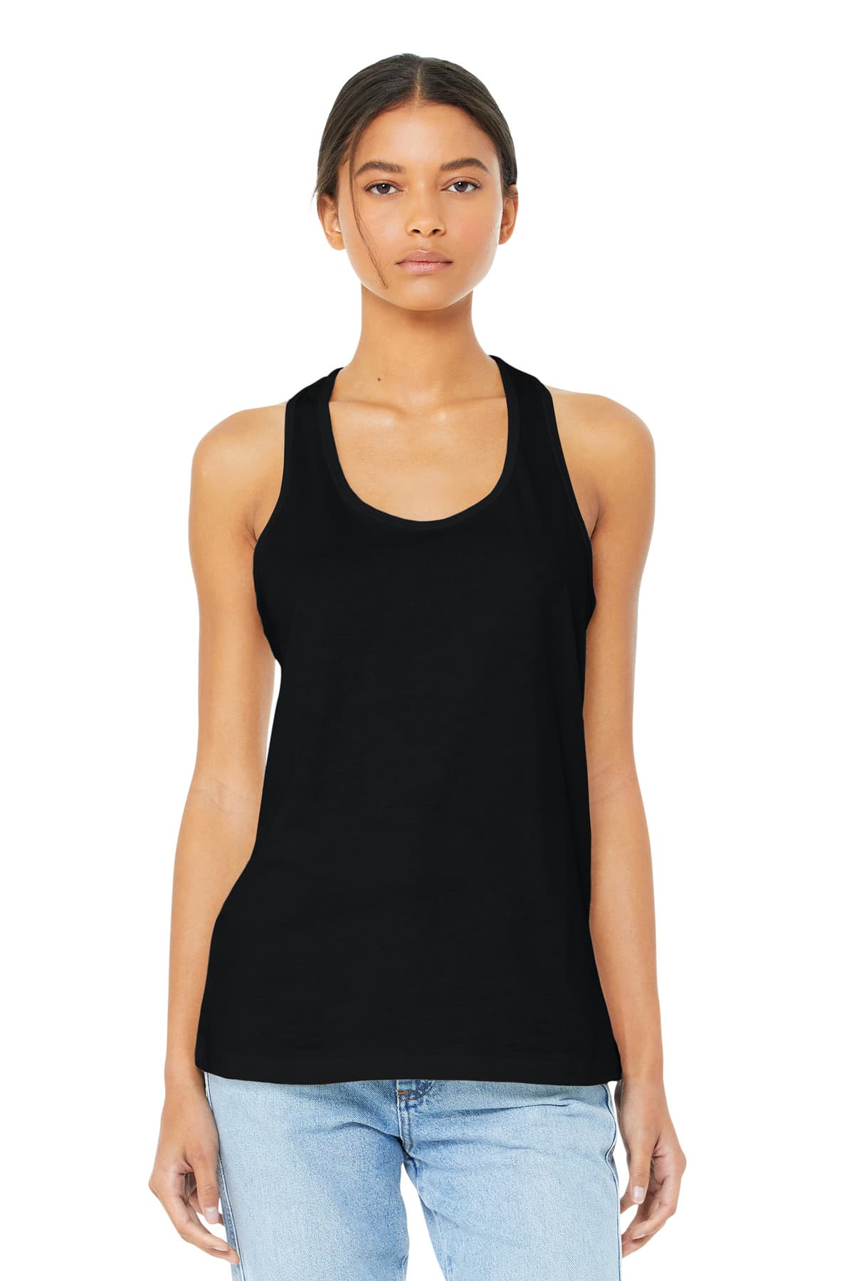 BELLA+CANVAS ® Women's Jersey Racerback Tank — Black