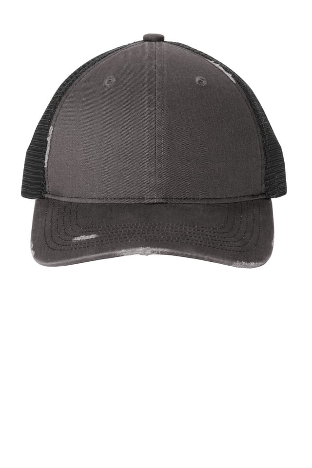 Port Authority ® Distressed Mesh Back Cap
