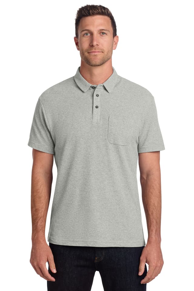 Port Authority ® C-FREE ® Cotton Blend Pique Pocket Polo