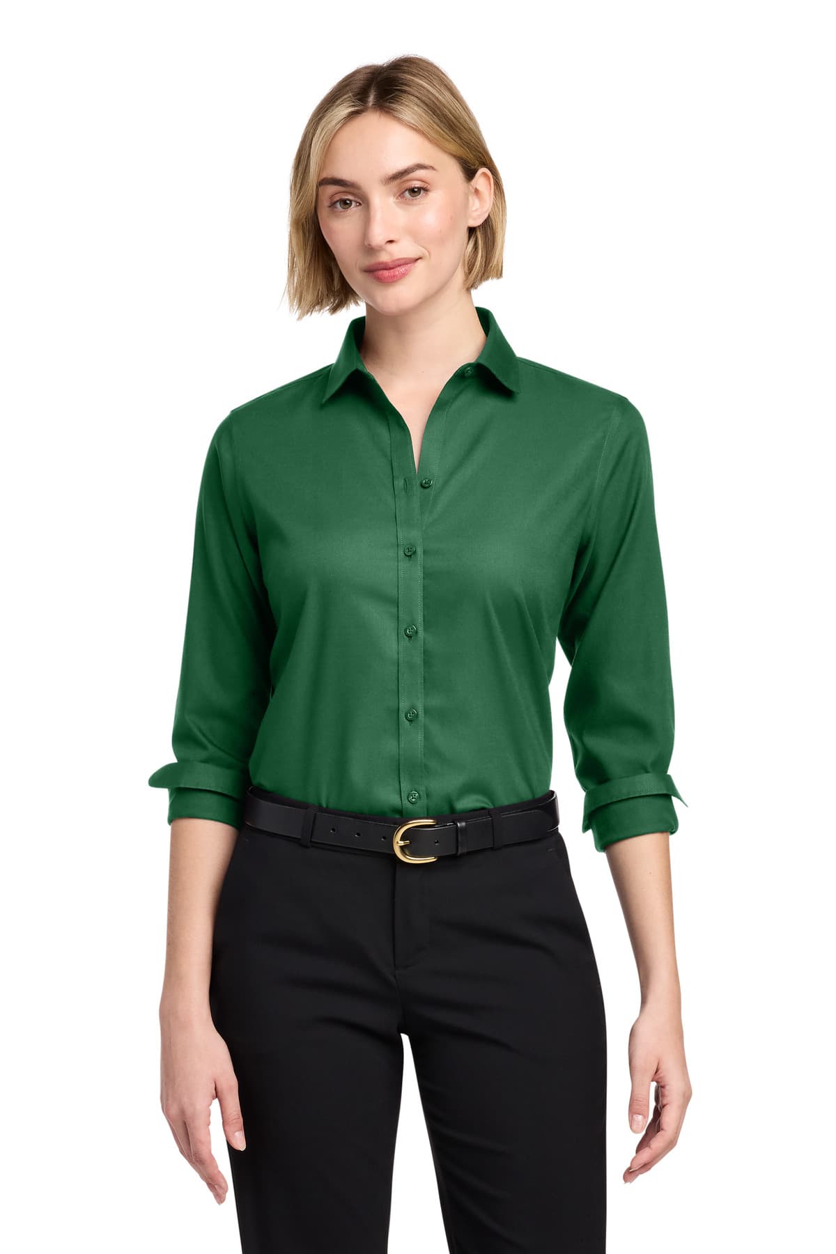 Brooks Brothers ® Women's Wrinkle-Free Stretch Nailhead Shirt — Club Green