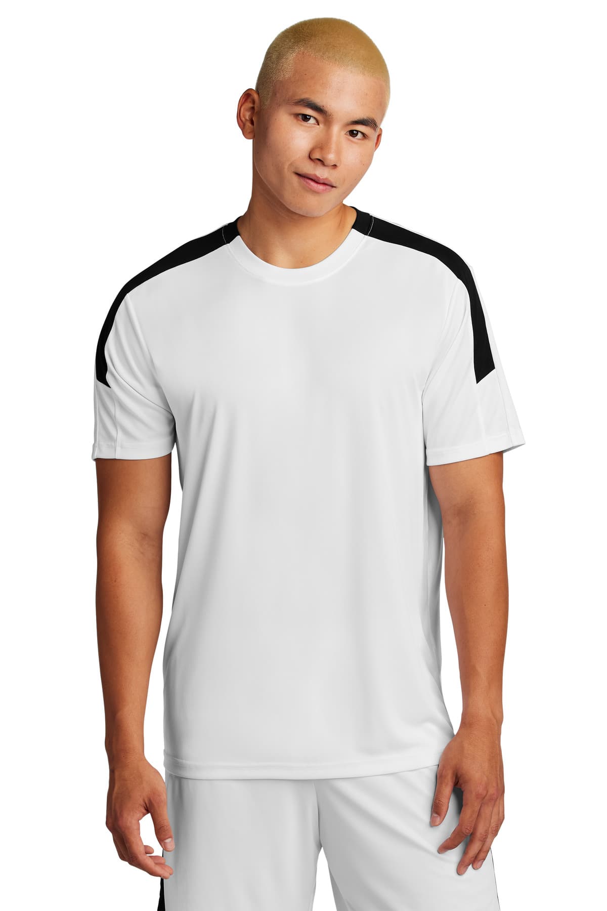 Sport-Tek ® Competitor United Crew — White/ Black