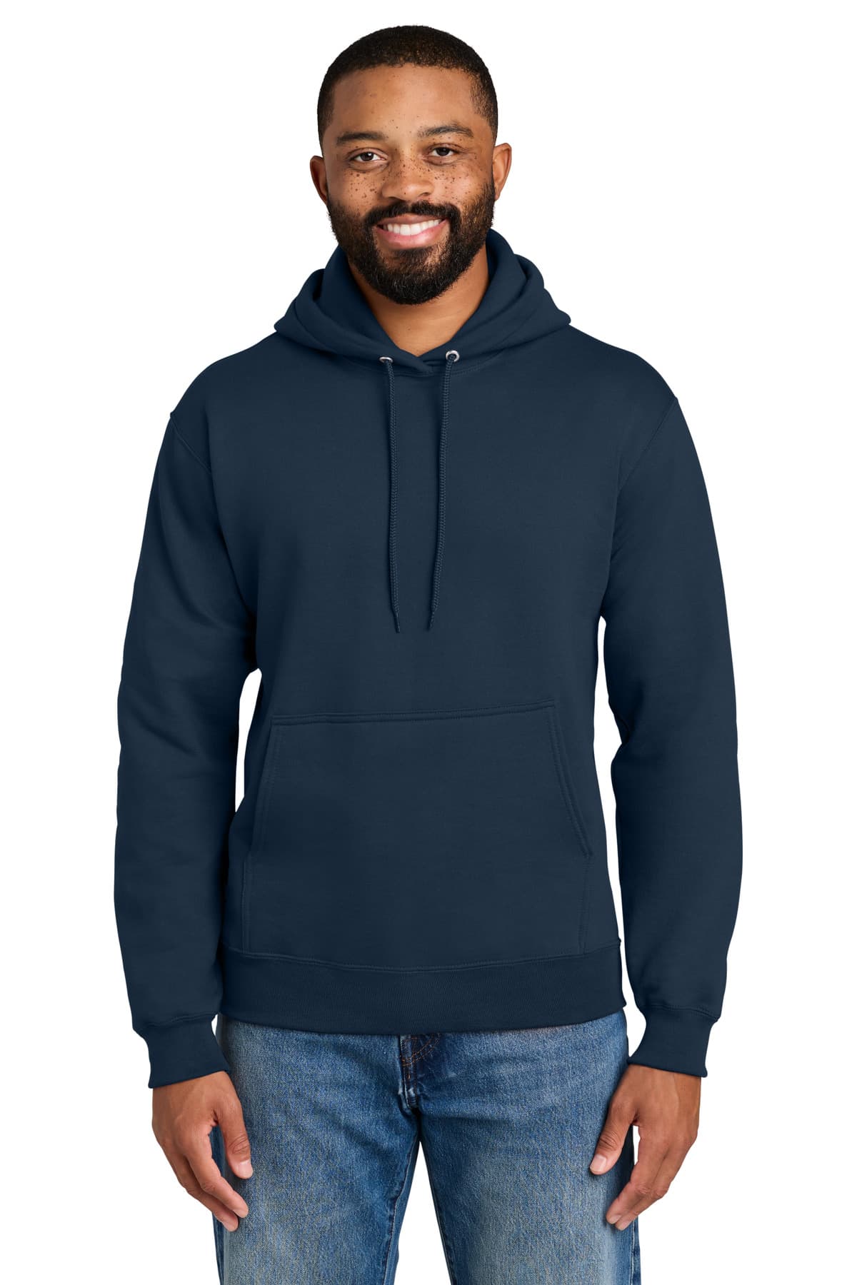 Port & Co Tall Essential Fleece Pullover Hooded Sweatshirt — Navy