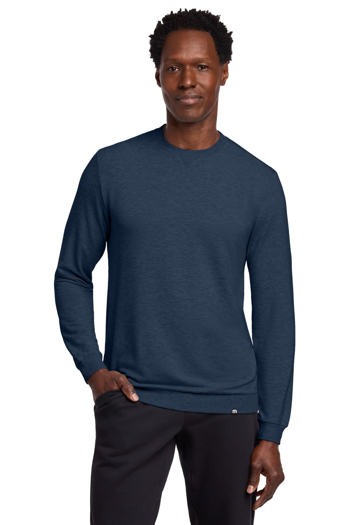 TravisMathew Long Weekend Crew — Blue Nights Heather