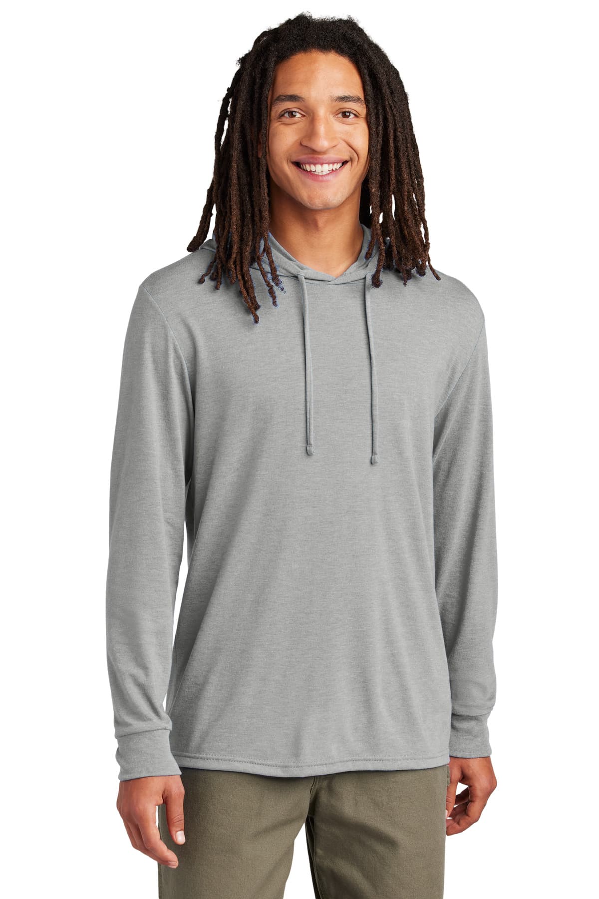 Allmade ® Unisex Tri-Blend Hoodie Tee — Aluminum Grey