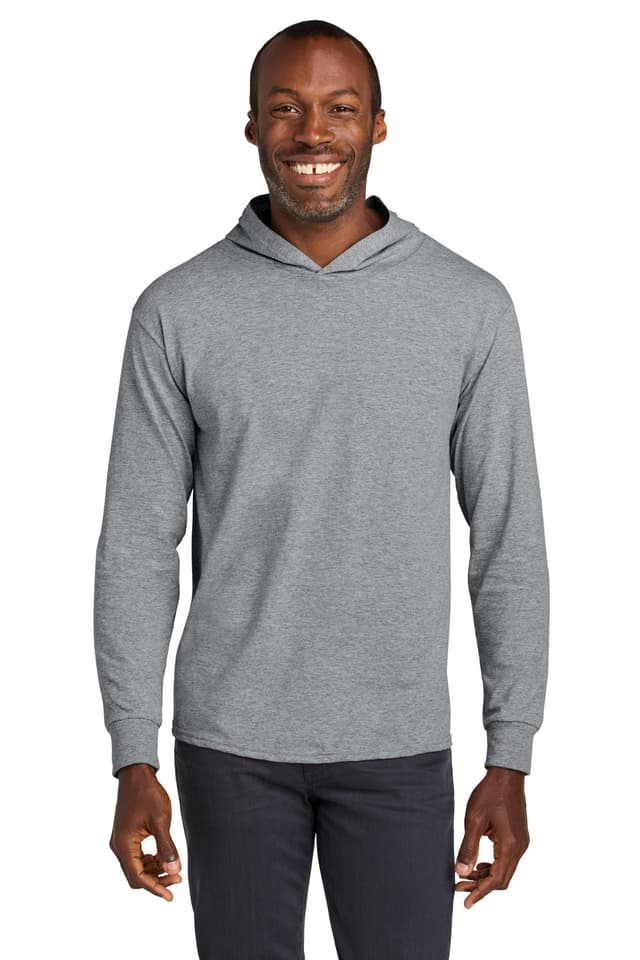 Jerzees Classics Unisex Cotton Long Sleeve Hooded T-Shirt