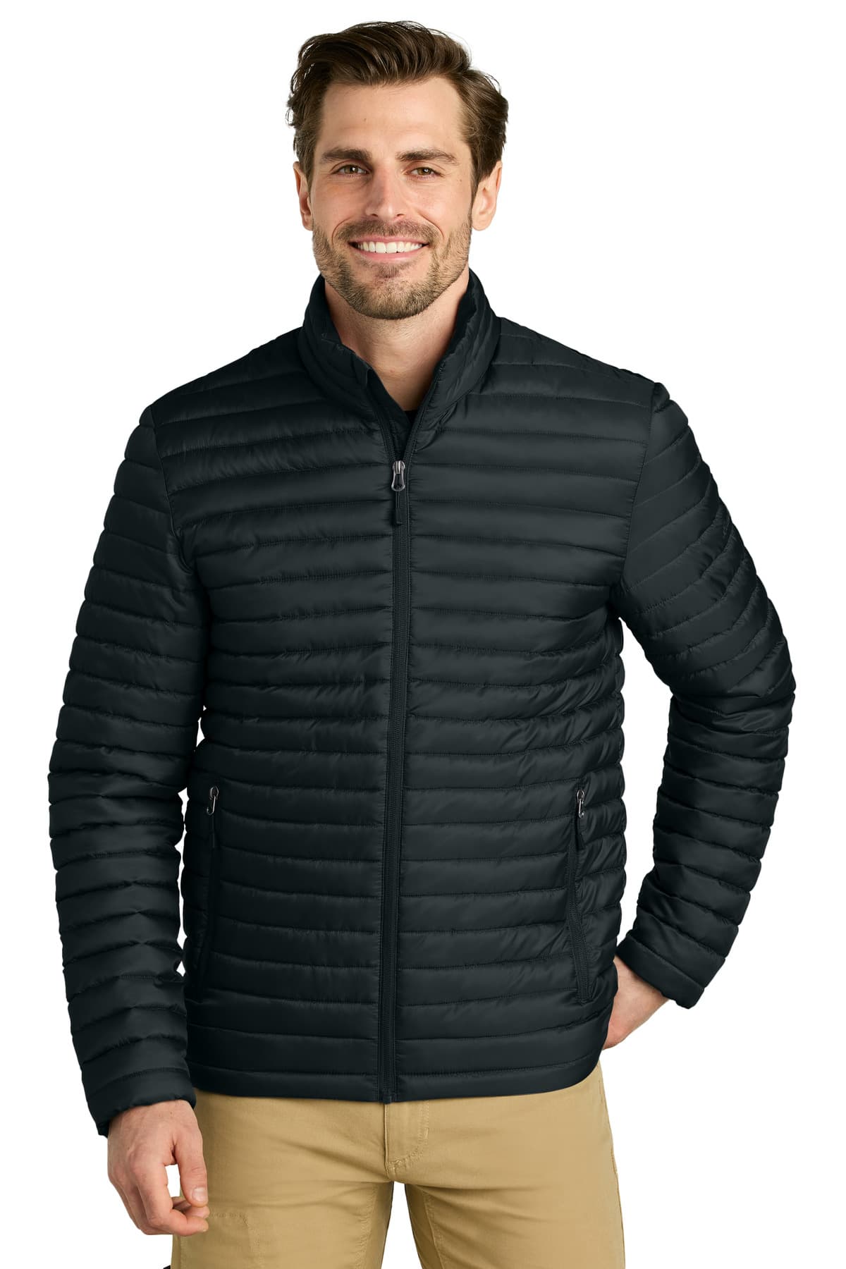 Eddie Bauer ® Packable Quilted Full-Zip — Black
