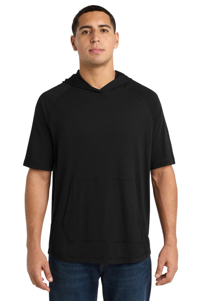 Sport-Tek ® PosiCharge ® Tri-Blend Wicking Short Sleeve Hoodie
