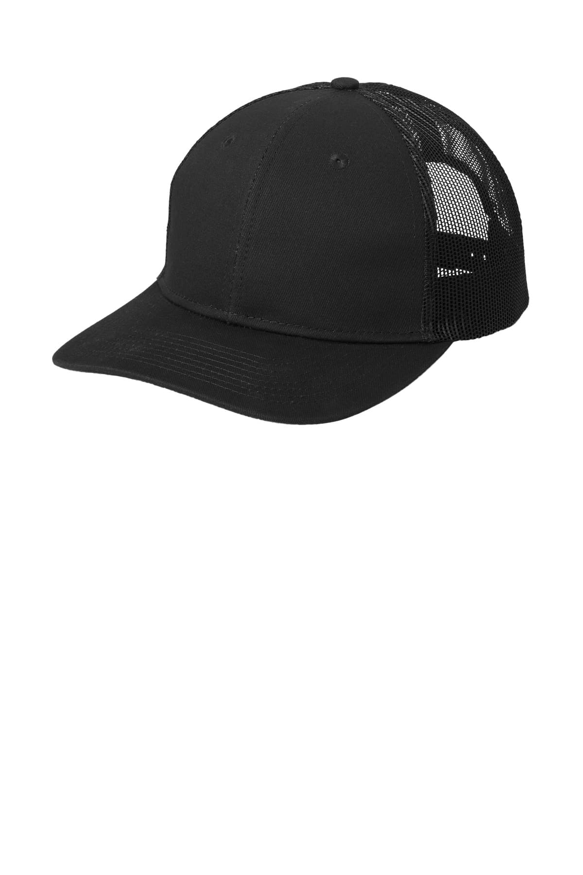 Port Authority ® Snapback Trucker Cap — Black