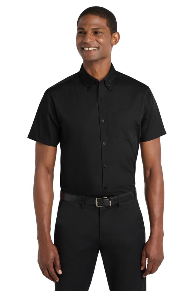 Port Authority ® Short Sleeve Carefree Poplin Shirt