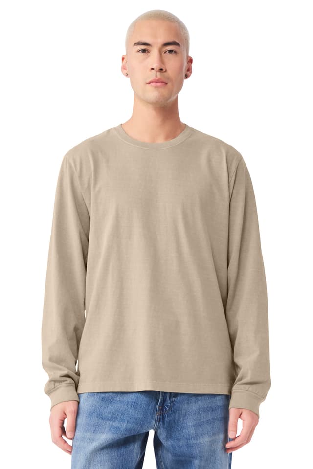 BELLA+CANVAS ® Unisex Heavyweight Garment-Dyed Long Sleeve Tee