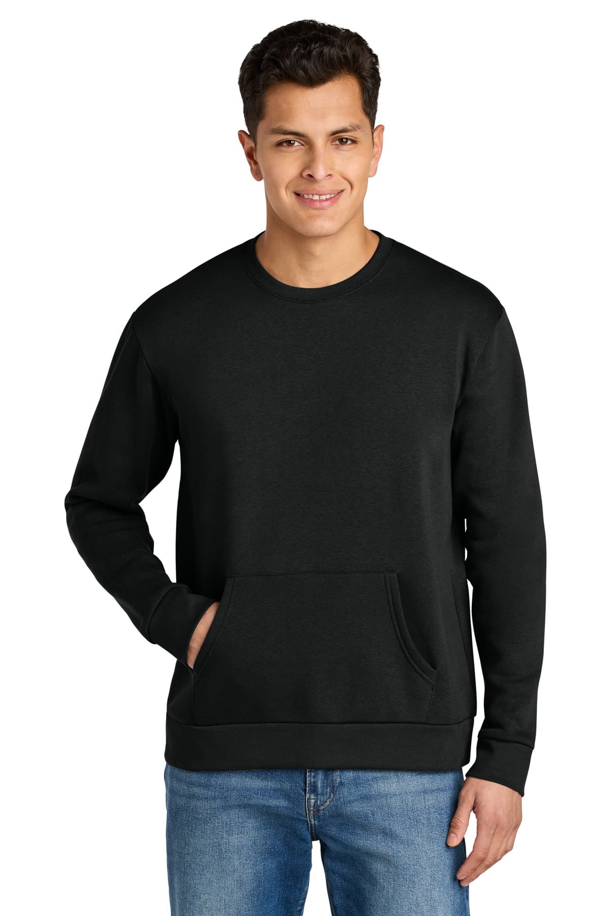 Next Level Apparel ® Santa Barbara Pocket Sweatshirt — Black