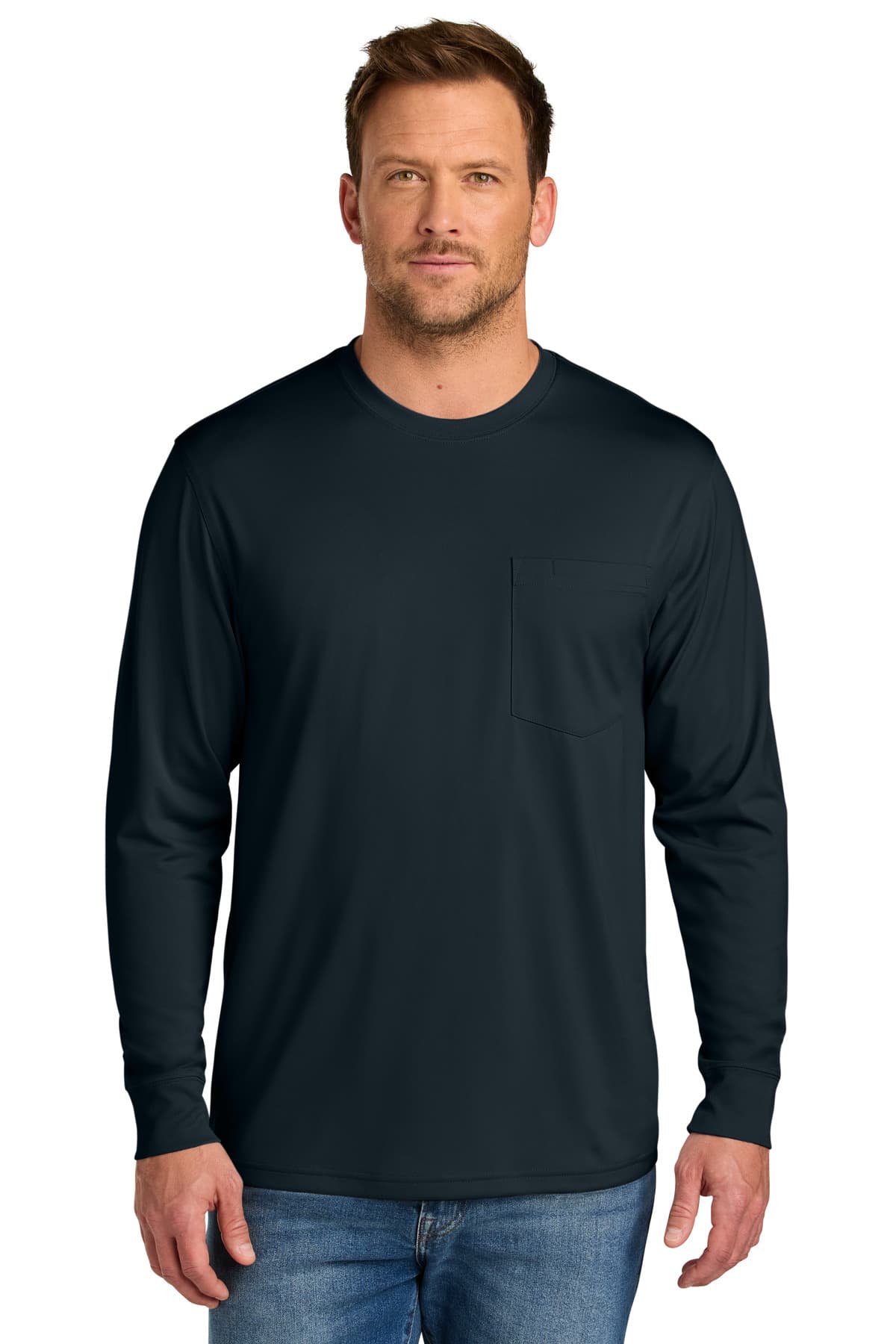 CornerStone ® Workwear Pro Long Sleeve Pocket Tee — Navy