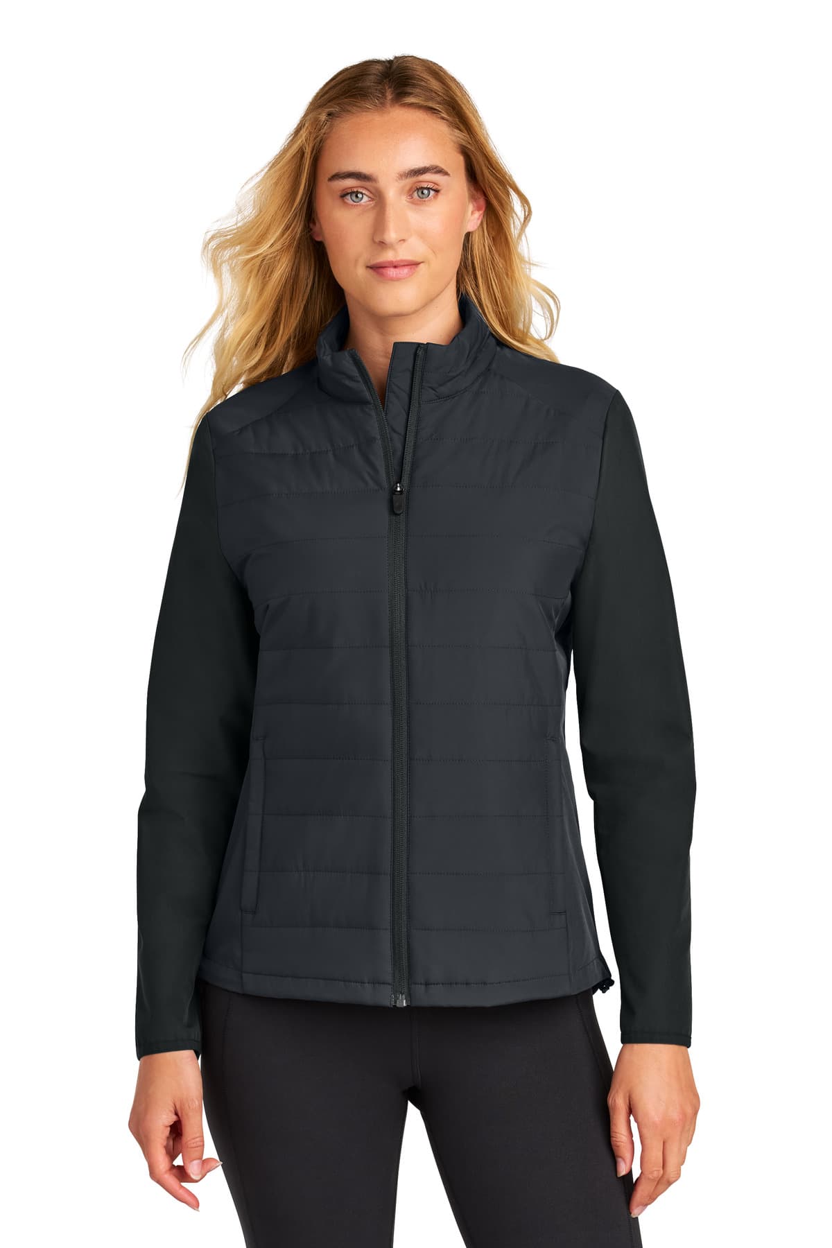 Sport-Tek ® Women's Teknical Hybrid Jacket — Black